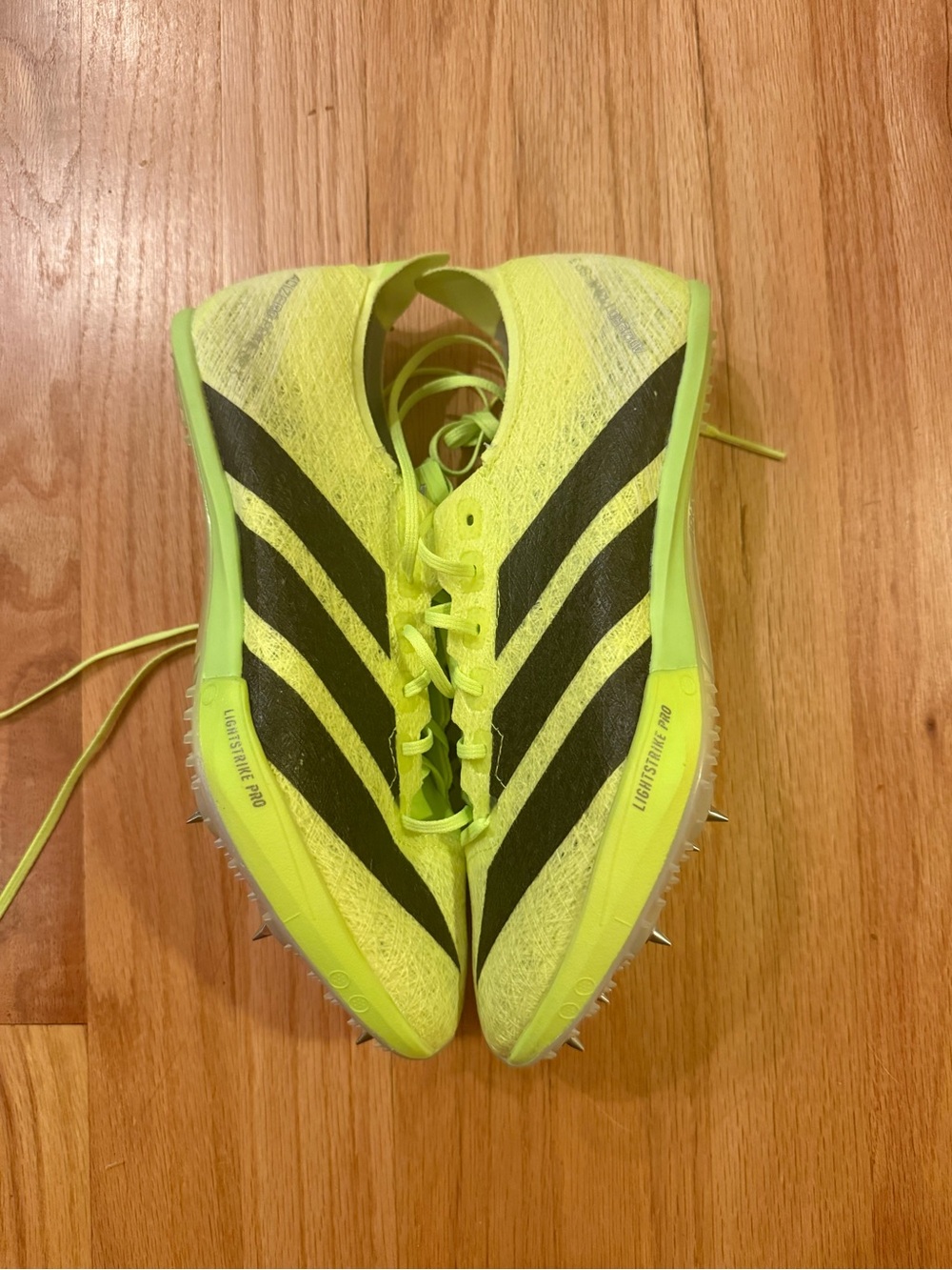 Adidas Adizero Prime SP 3 Strung Lucid Lemon Track Spikes IH5800 Men's Size 8